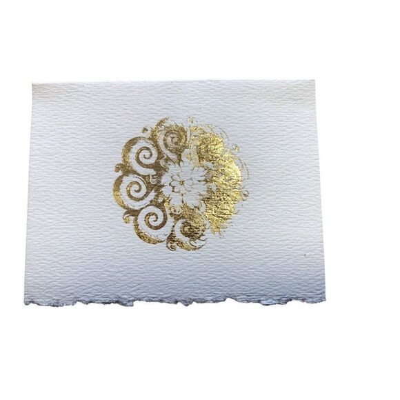 Set of Gilded Greetings Gold Foil Note Cards and Envelopes - Picture 7 of 7